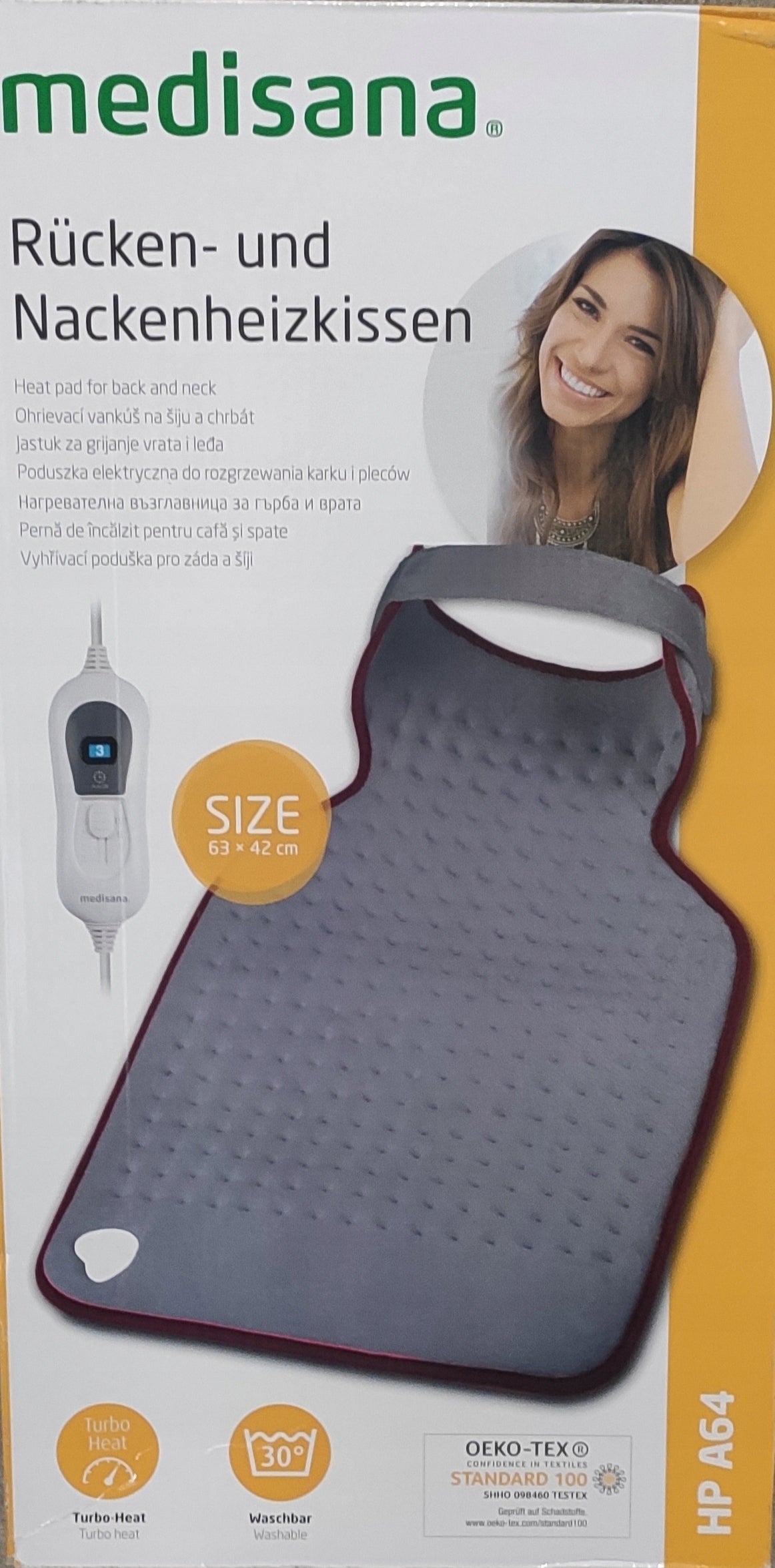ELECTRIC PILLOW FOR WARMING THE NECK AND BACK MEDISANA GREY EAN (GTIN) 4015588920011