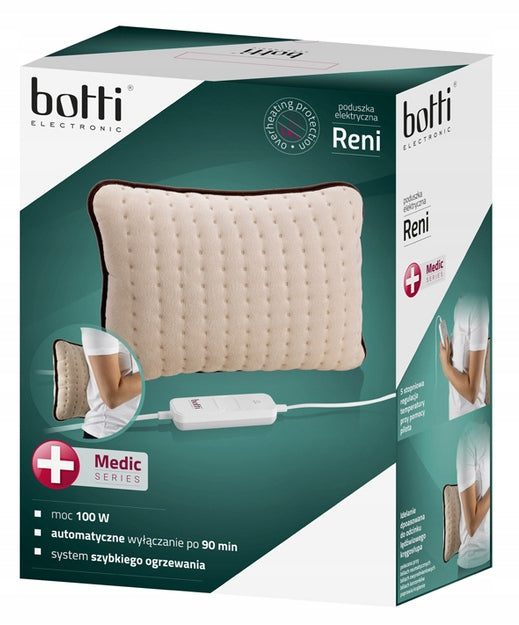 ELECTRIC PILLOW RENI BEIGE 30x40cm BOTTI HP18322 Color brown
