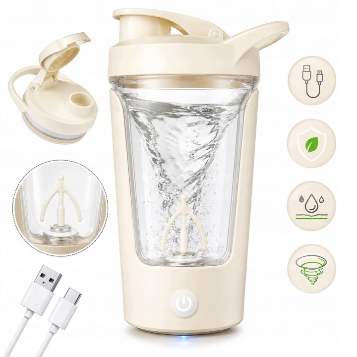 ELECTRIC PROTEIN SHAKER BOTTLE 450ML TRAINING BLENDER Packaging status original