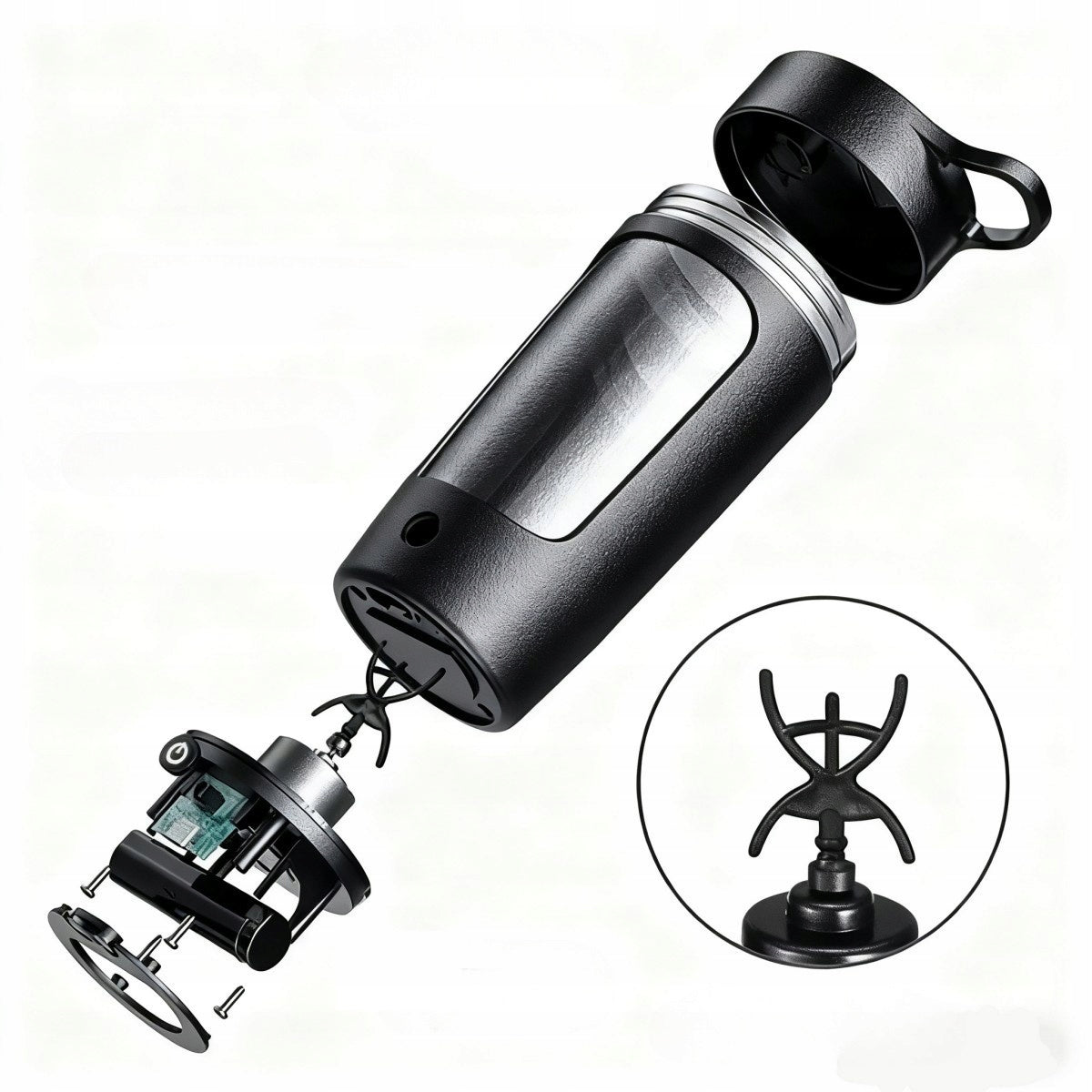 ELECTRIC PROTEIN SHAKER FOR GYM 0.6L PORTABLE ELECTRIC SHAKER Volume 600 ml