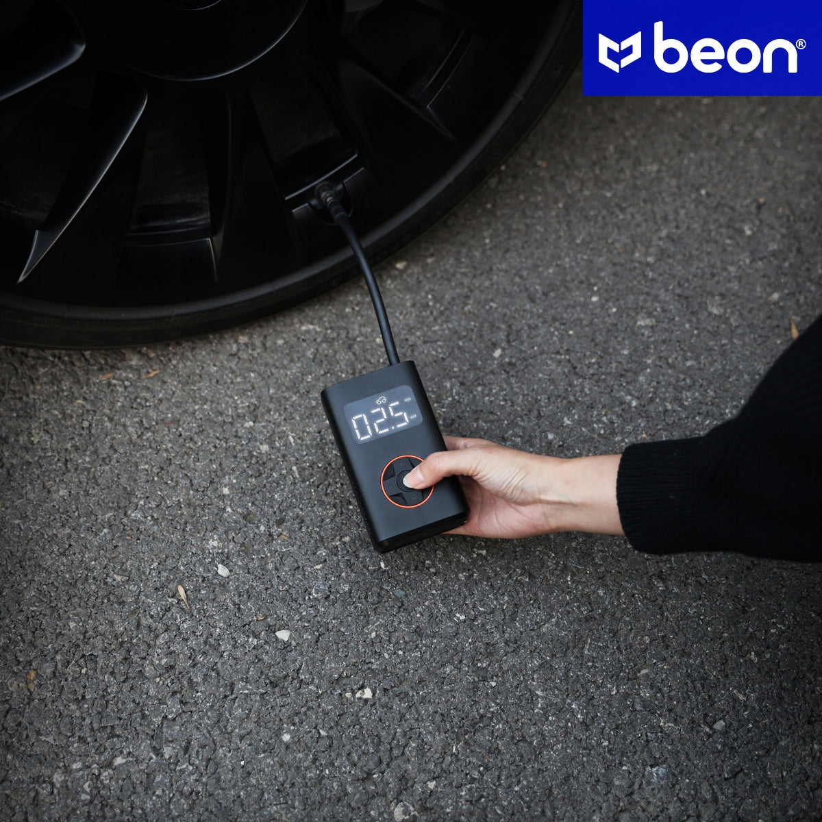 ELECTRIC PUMP CORDLESS CAR BICYCLE FOR TIRE WHEEL BALL PRO Brand Beon