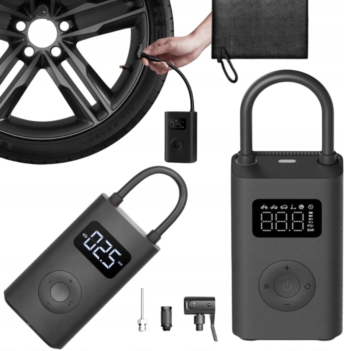 ELECTRIC PUMP XIAOMI BICYCLE VALVE DV PORTABLE FOR BICYCLE SCOOTER