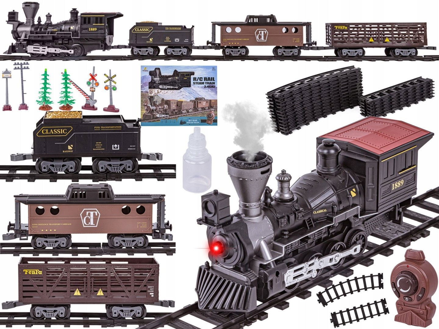 ELECTRIC QUEUE LOCOMOTIVE FREIGHT TRAIN Gift for Children's Day Packaging status original