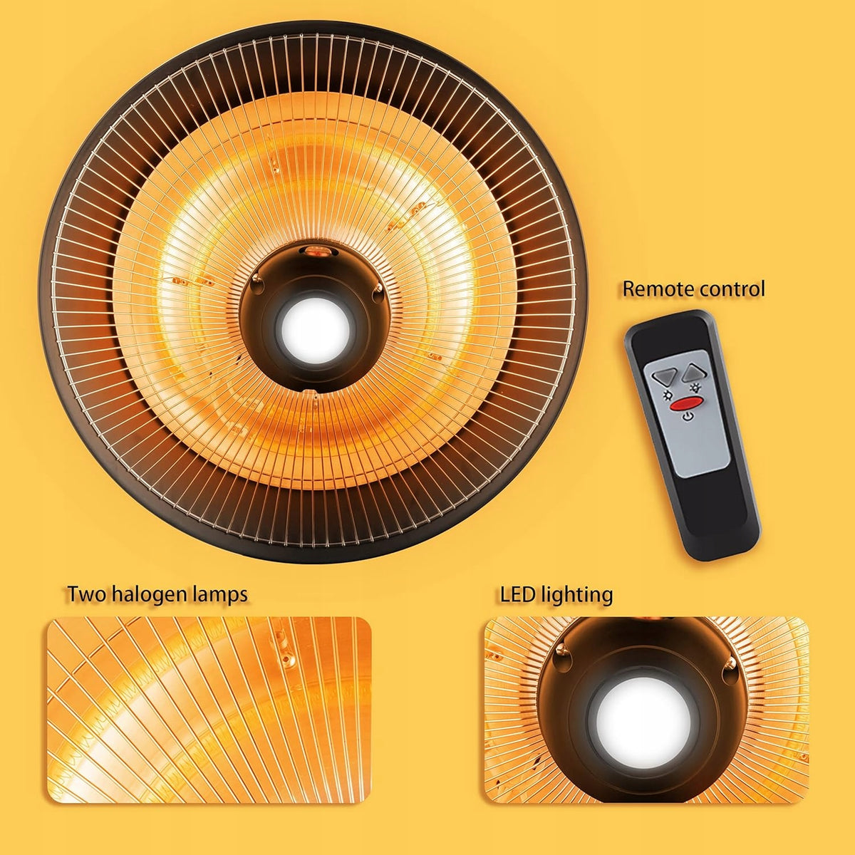 ELECTRIC RADIANT HEATER TERRACE HANGING HEATER not available Manufacturer code WISZĄCY GRZEJNIK PROMIENNIK TARASOWY