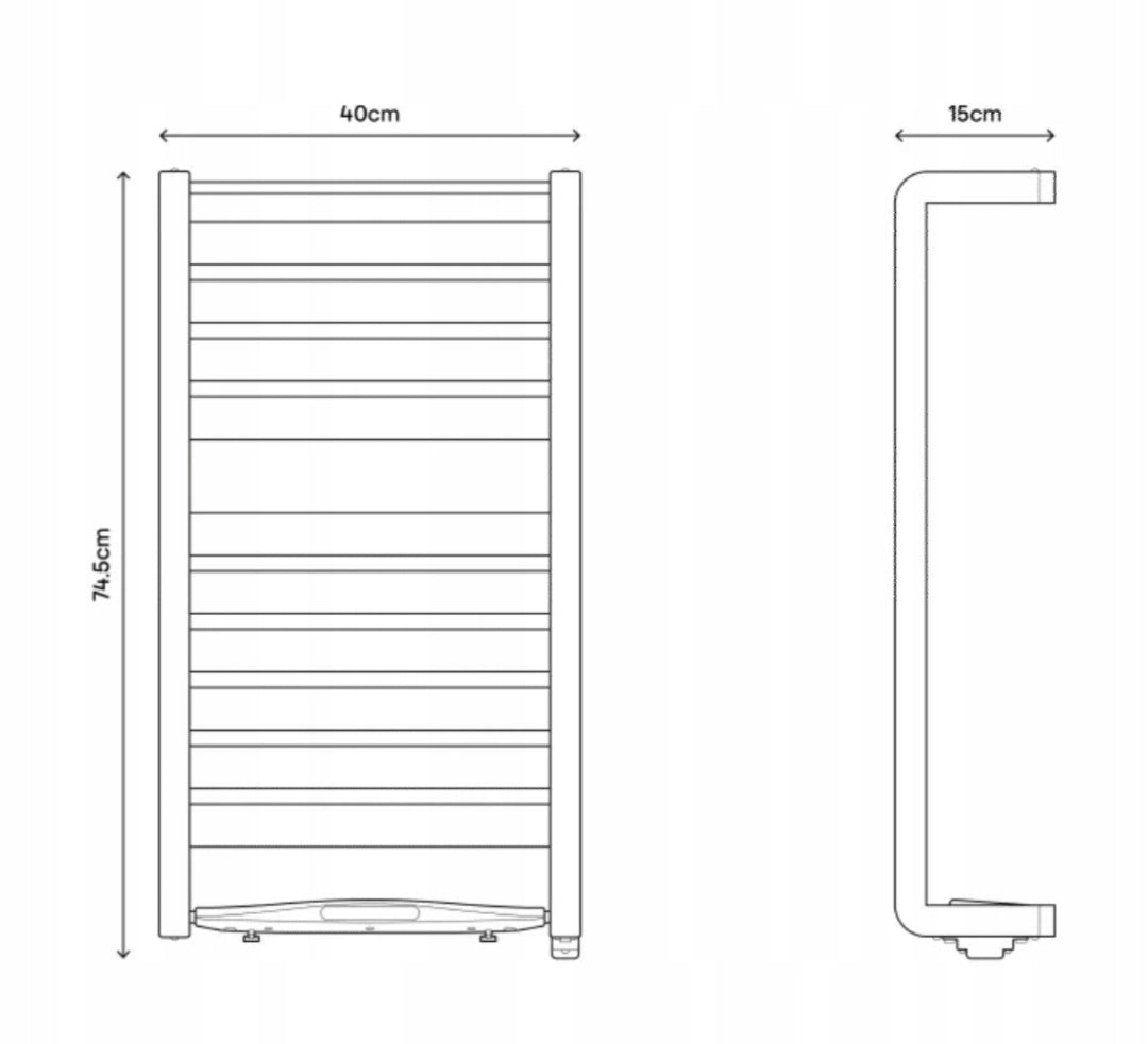 ELECTRIC RADIATOR BATHROOM LADDER GOOD 350W Manufacturer code 3663602438250