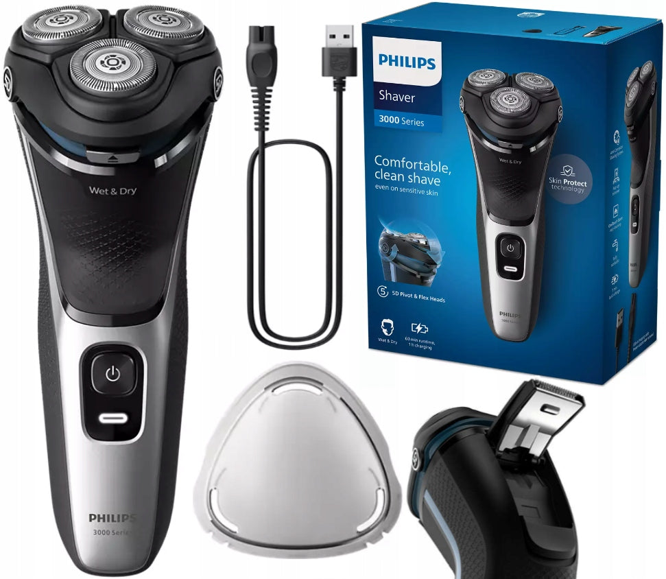 ELECTRIC RAZOR SHAVER PHILIPS WATERPROOF BEARD TRIMMER