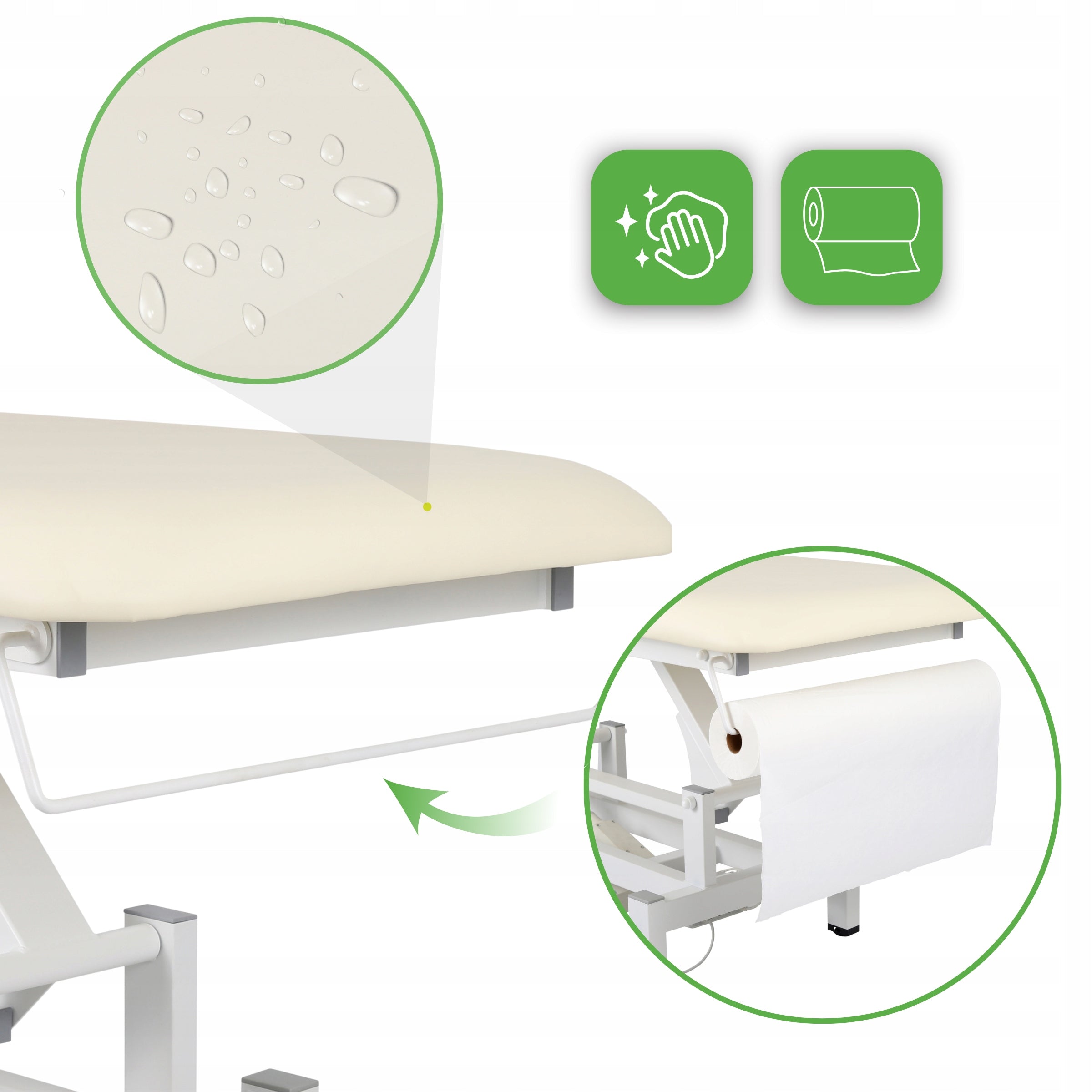 ELECTRIC REHABILITATION TABLE FORTIS 1 REMOTE CONTROL FRAME HABYS Color beige
