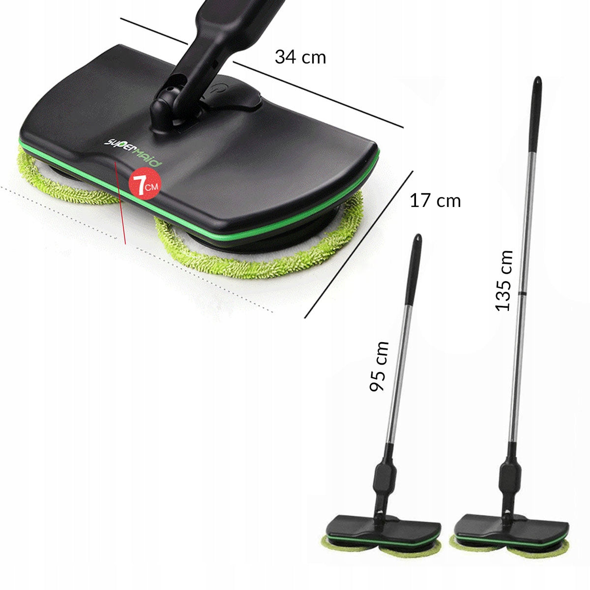 ELECTRIC ROTARY MOP WIRELESS BRUSH FOR POLISHING CLEANING Packaging status original
