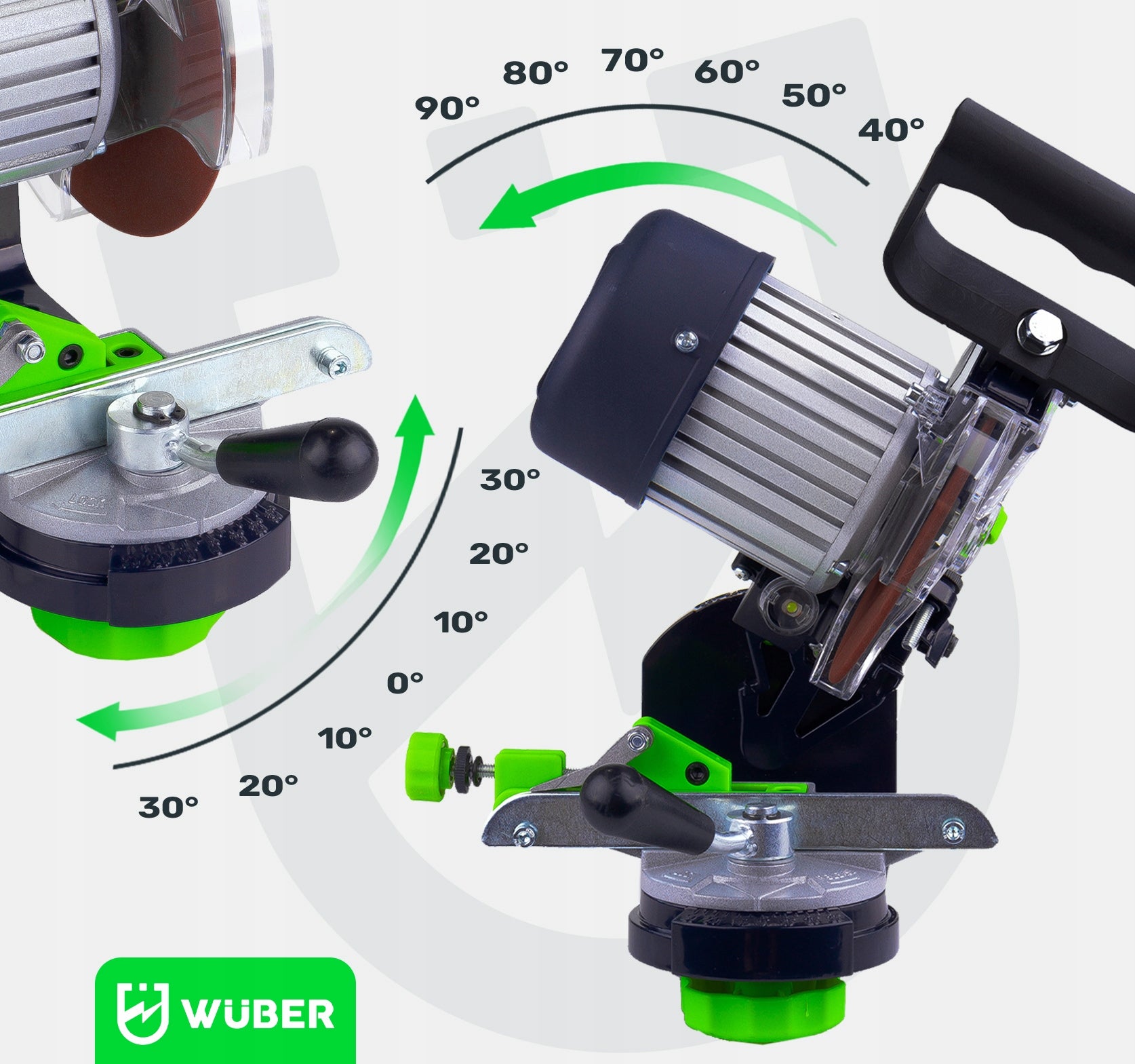 ELECTRIC SAW CHAIN SHARPENER 2X LED SHARPENING DISC Number of turns 3000 rpm