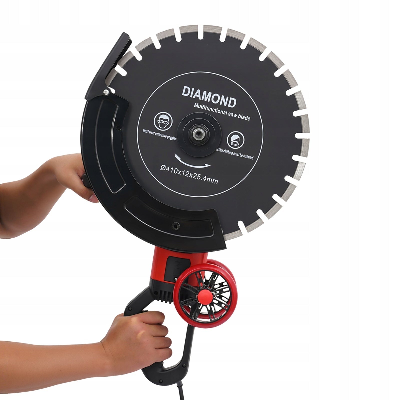 ELECTRIC SAW FOR CONCRETE/METAL/RED BRICK 4KW PURE COPPER MOTOR 410MM DISC