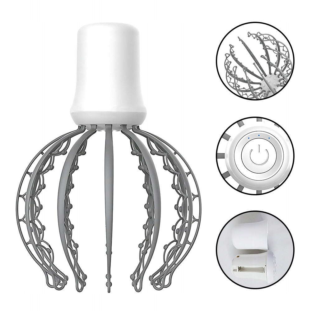 ELECTRIC SCALP MASSAGER 12-TOOTH ELECTRIC HEAD MASSAGER