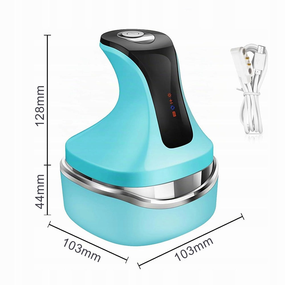 ELECTRIC SCALP MASSAGER 4 CORDLESS SILICONE HEADS Brand no brand