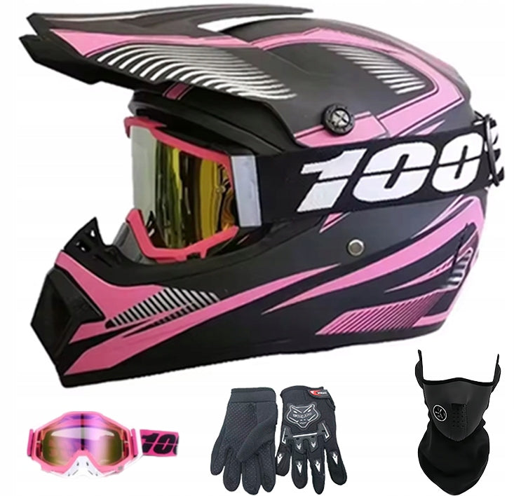 ELECTRIC SCOOTER HELMET CROSS ENDURO QUAD BMX +GOGLE +Gloves M
