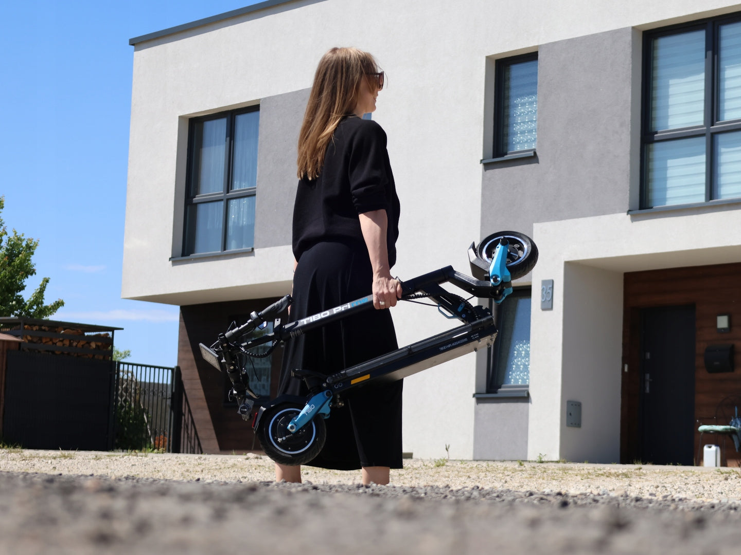 ELECTRIC SCOOTER PRO FOLDING RANGE 50KM FOR ADULTS TIBO PRIME V3 Brand Tibo