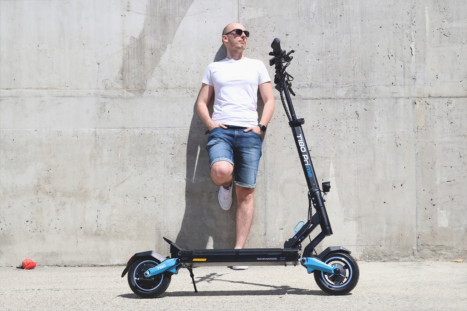 ELECTRIC SCOOTER PRO FOLDING RANGE 50KM FOR ADULTS TIBO PRIME V3 Engine power 600 W