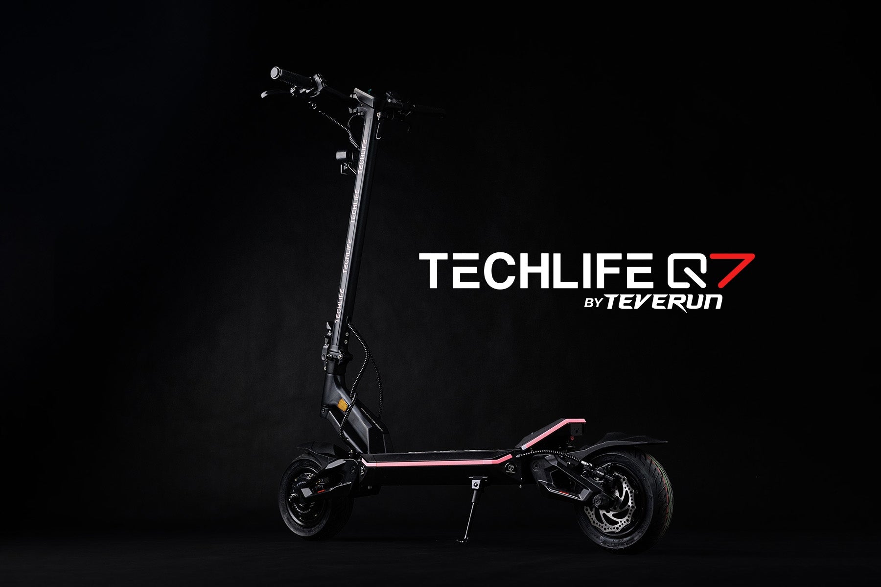 ELECTRIC SCOOTER TECHLIFE Q7 RSX V2 POWER 3000W RANGE 100KM 30AH 52V Packaging status original
