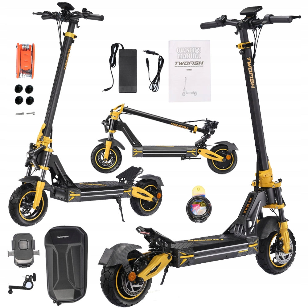 ELECTRIC SCOOTER TWOFISH V2MAX 1640W 48V20AH for adults 70km range