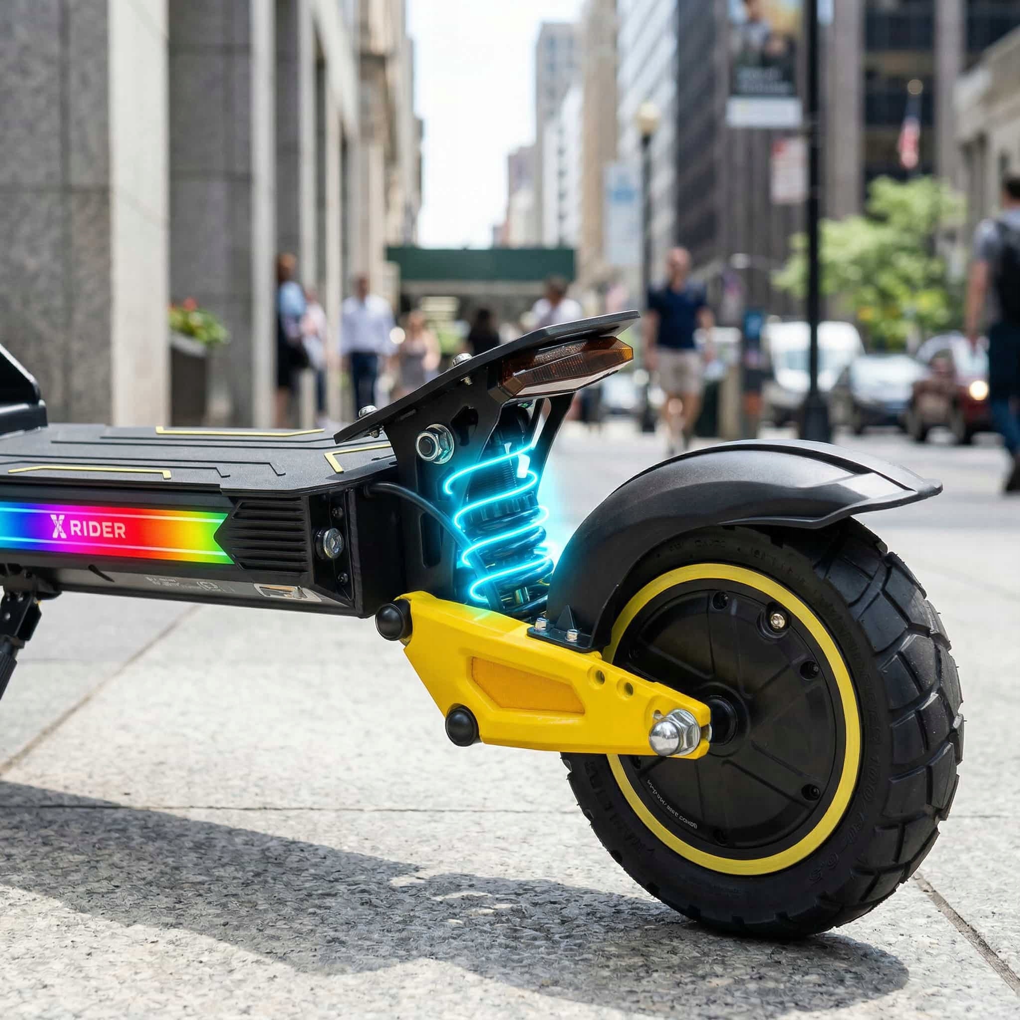 ELECTRIC SCOOTER XRIDER F10XPRO SHOCK ABSORPTION KERS 1400W PEAK 20Ah/48V Color black