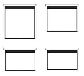 ELECTRIC SCREEN ADEO MULTIFORMAT 254 275 + REMOTE CONTROL