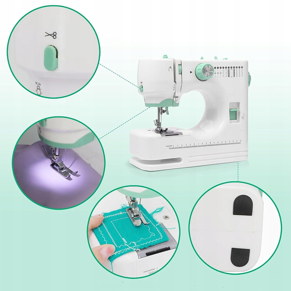 ELECTRIC SEWING MACHINE 12 STITCHES 2 MODES OF OPERATION EASY THREADING Product weight 2050 g
