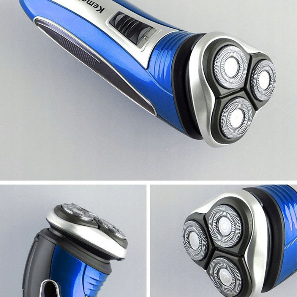 ELECTRIC SHAVER,BATTERY SHAVER WITH THREE BLADES FOR MEN Wireless operating time 40 min