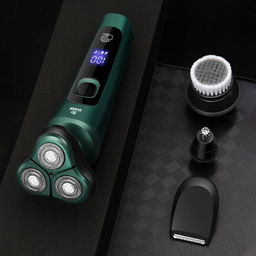 ELECTRIC SHAVER CORDLESS TRIMMER USB 4 IN 1 FLOATING 3D HEADS Brand no brand