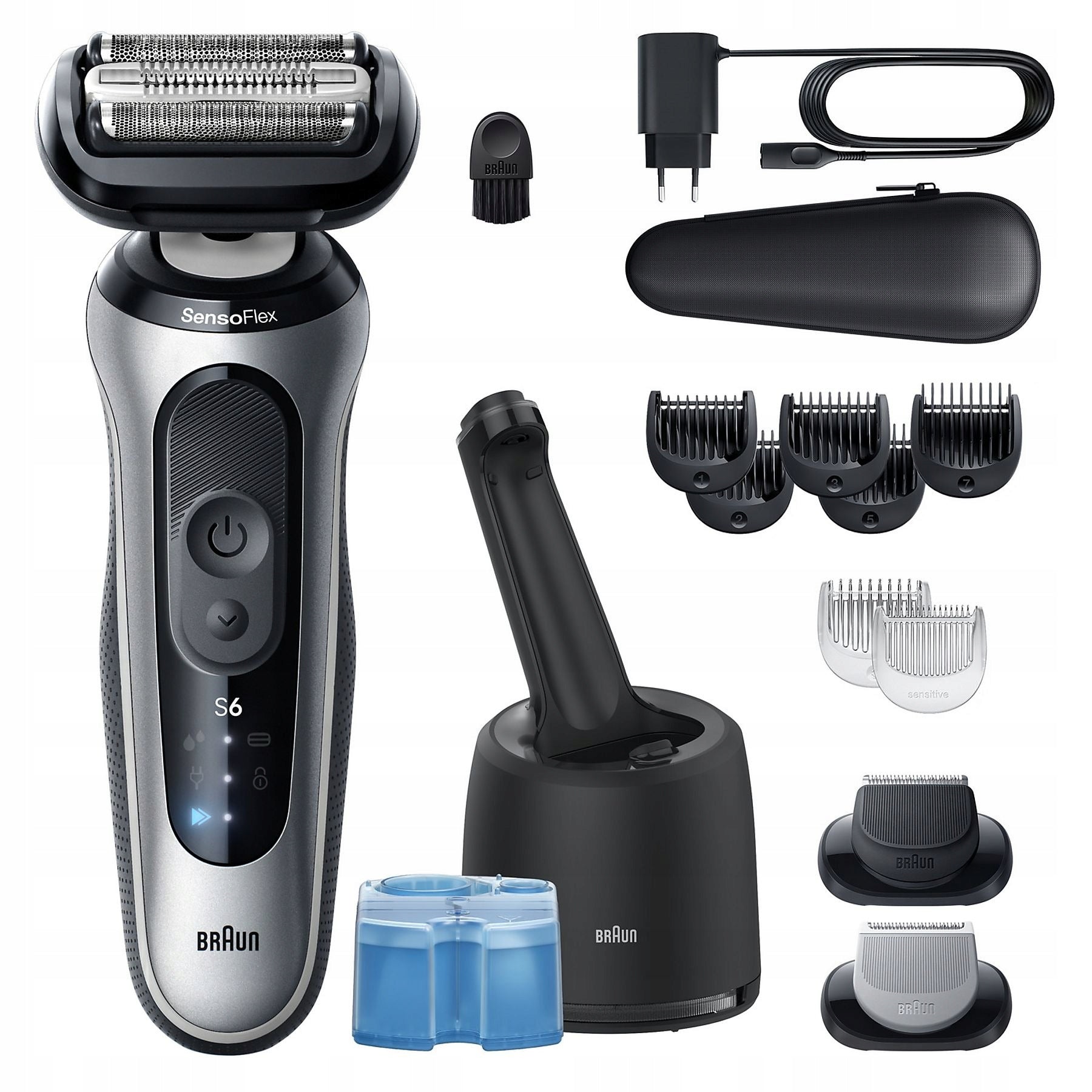 ELECTRIC SHAVER MALE BRAUN SERIES 6 62-S7650CC FOIL BLADE Brand Braun