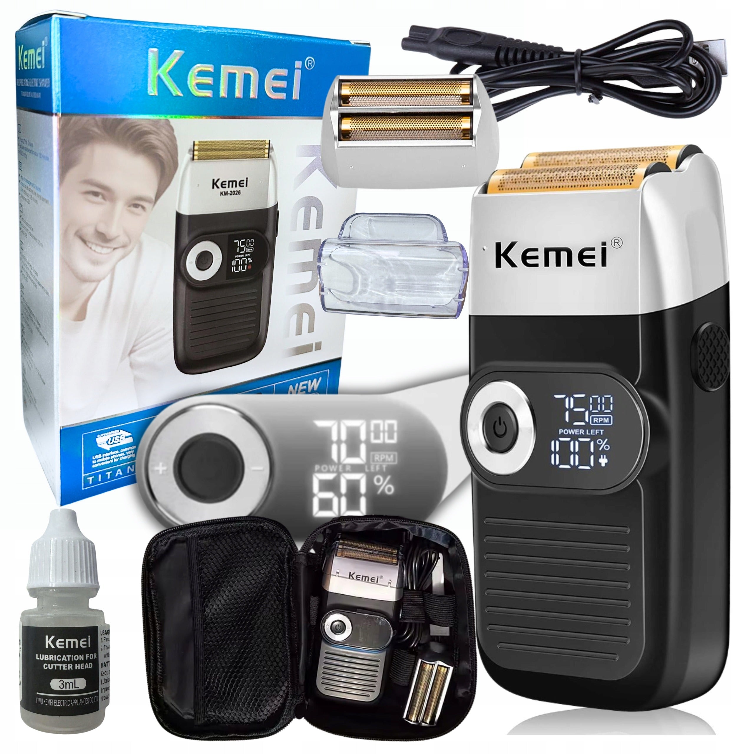 ELECTRIC SHAVER MEN'S TRIMMER BEARD HAIR CLIPPER BODY FOIL