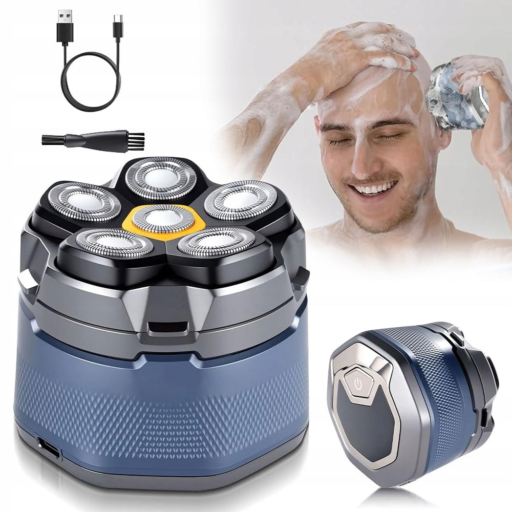 ELECTRIC SHAVER MEN'S WATERPROOF IPX7 FOR BEARD HEAD MAGNETIC