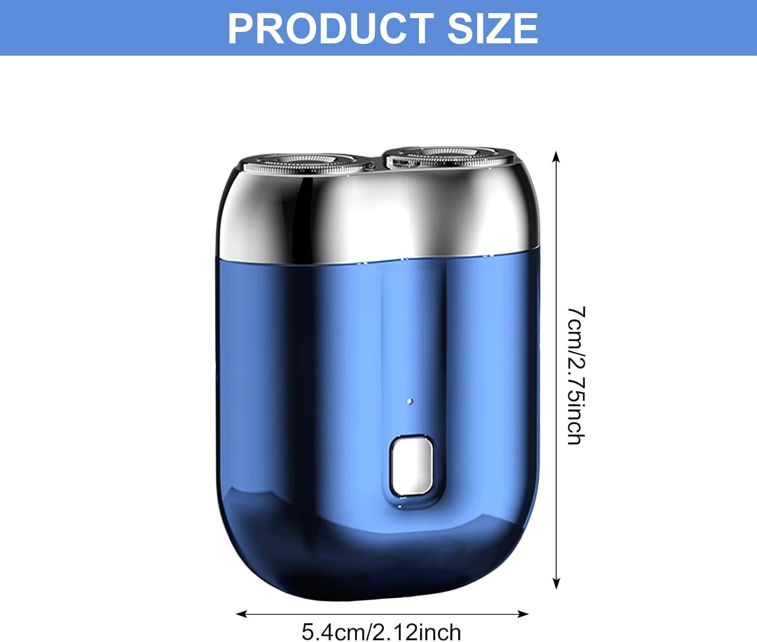 ELECTRIC SHAVER MINI WATERPROOF IPX7 USB-C BLUE Brand no brand