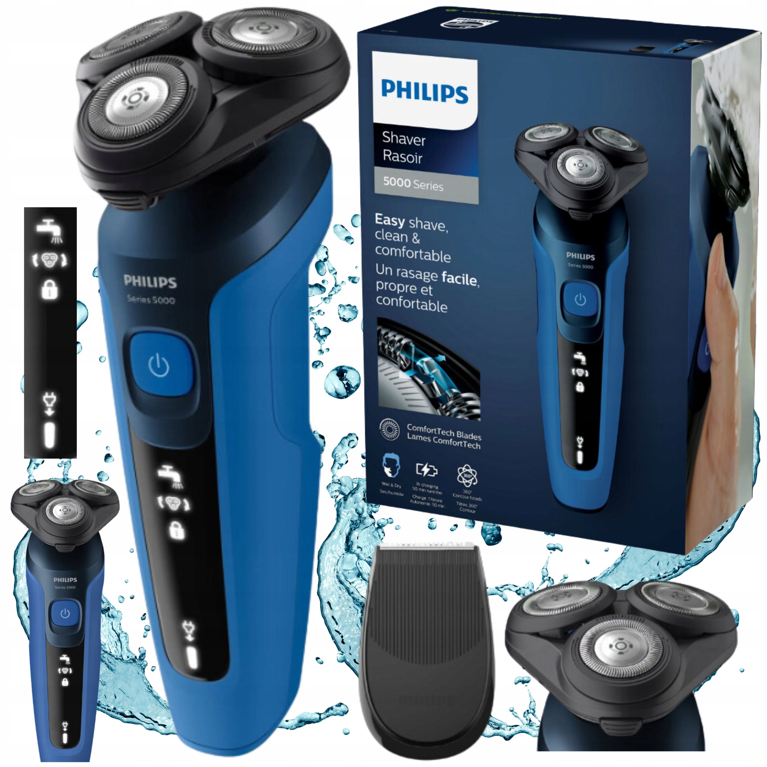 ELECTRIC SHAVER PHILIPS FOR BEARD FACE RAZOR TRIMMER HEAD MALE