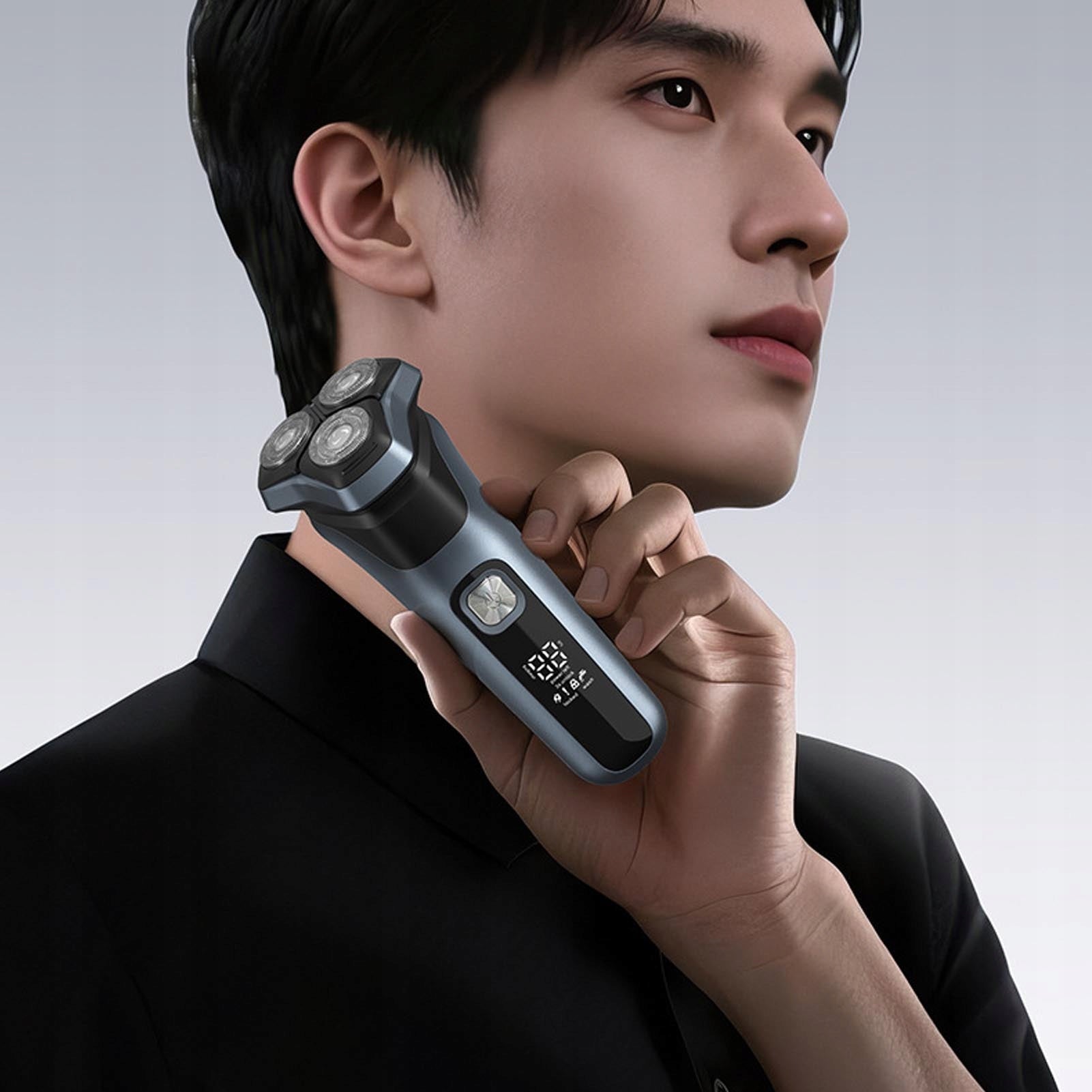 ELECTRIC SHAVER WITH BEARD TRIMMER 3D HEAD, 3 BLADES 1PCS Model 1413