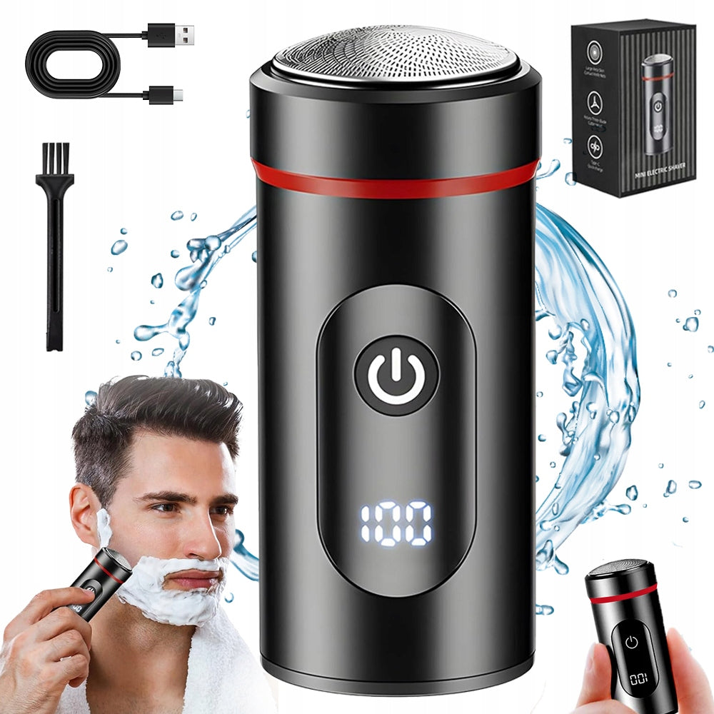 ELECTRIC SHAVER WITH SIX-HEAD USB BLADE FOR BEARD