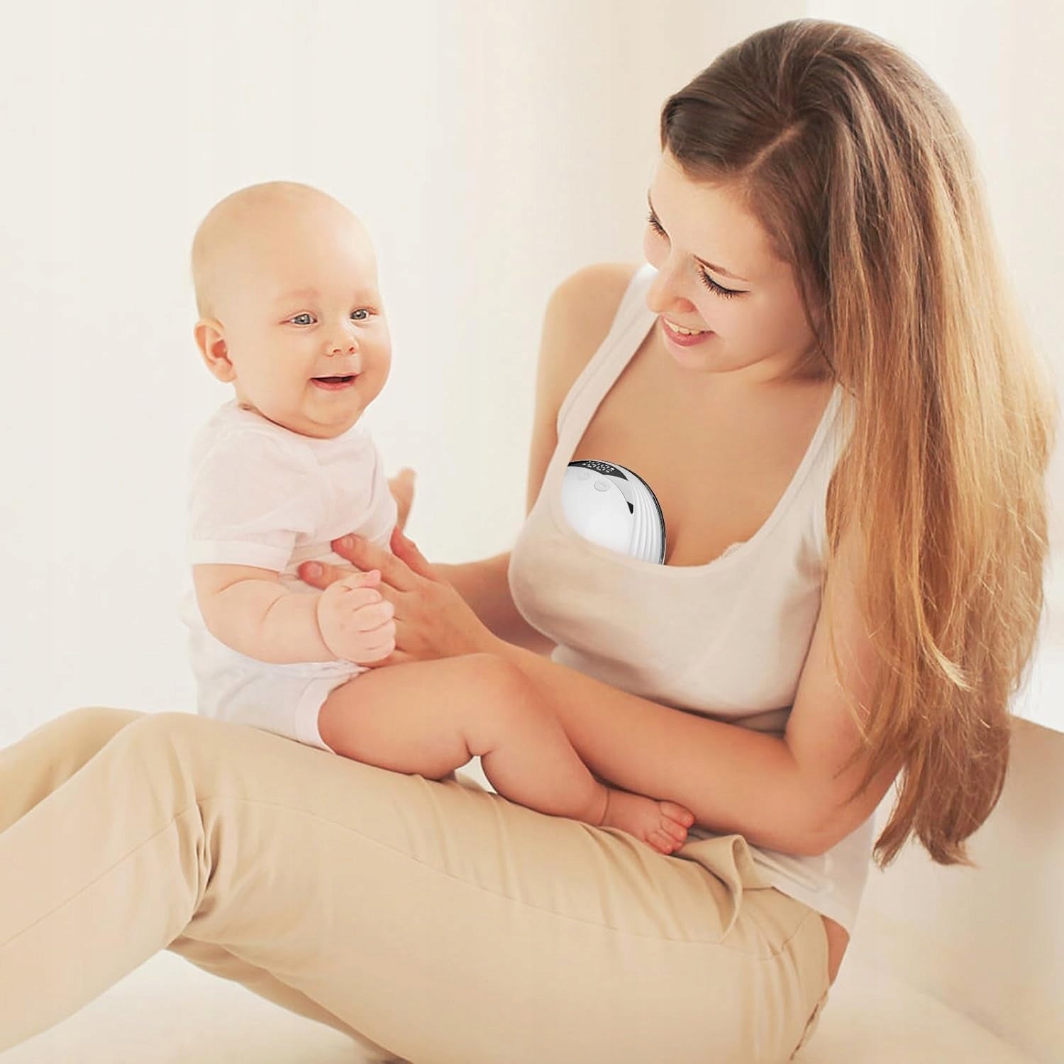 ELECTRIC SHELL BREAST PUMP WIRELESS HANDS-FREE FREE SIMPLE 1200mAh Packaging status original