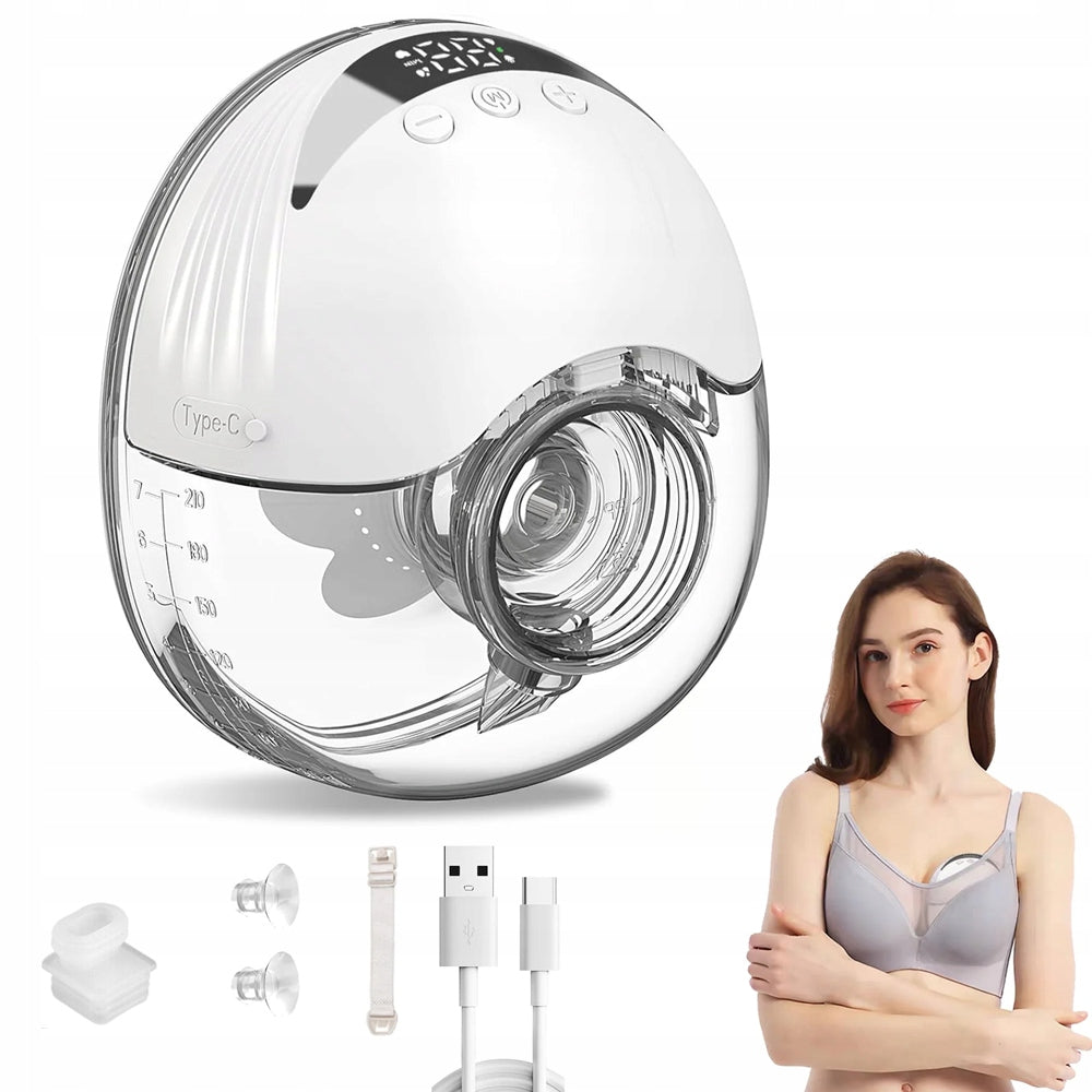 ELECTRIC SHELL BREAST PUMP WIRELESS HANDS-FREE FREE SIMPLE 1200mAh