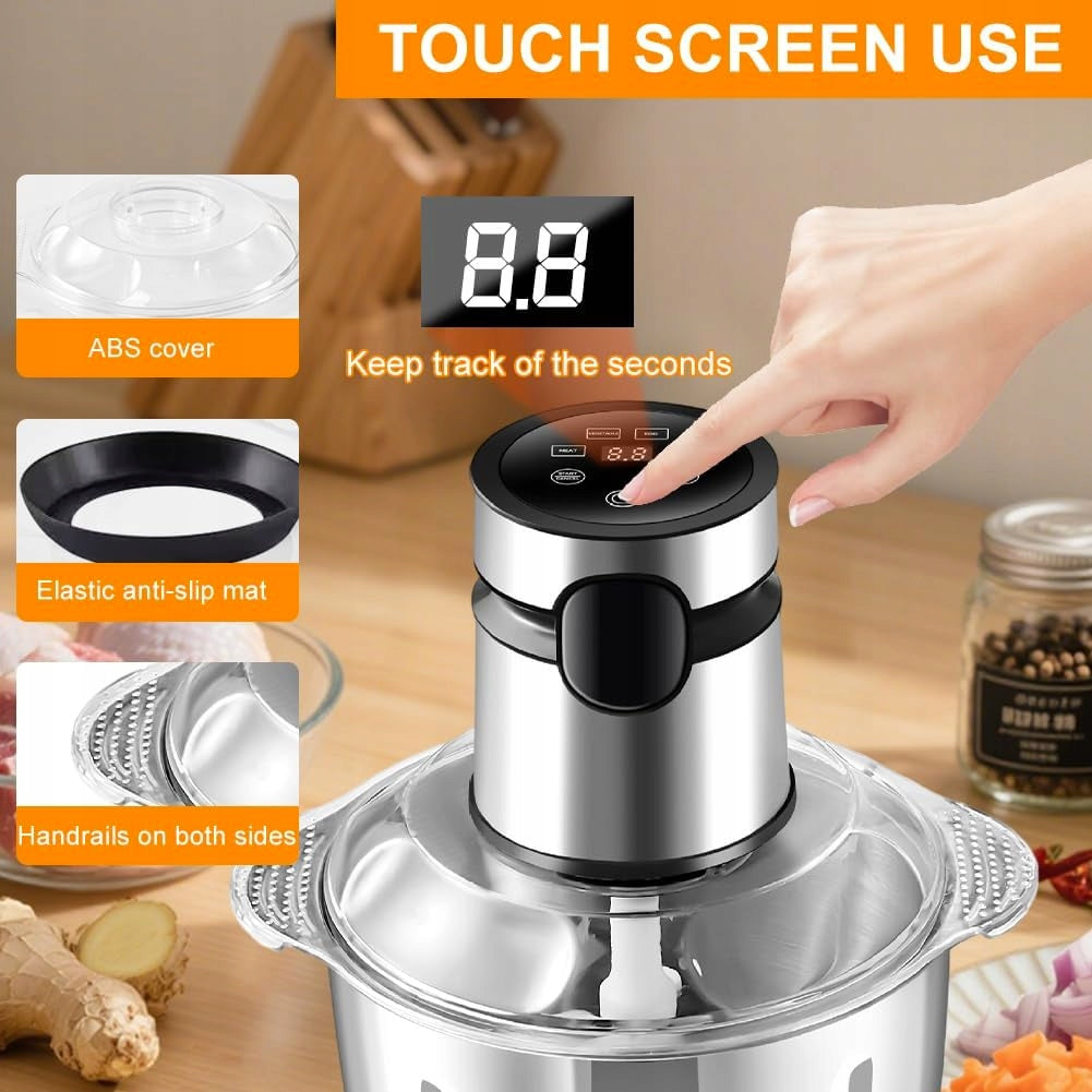 ELECTRIC SHREDDER 2L TOUCH FOR VEGETABLES MEAT FOR CHILDREN ELECTRIC Dominant color silver