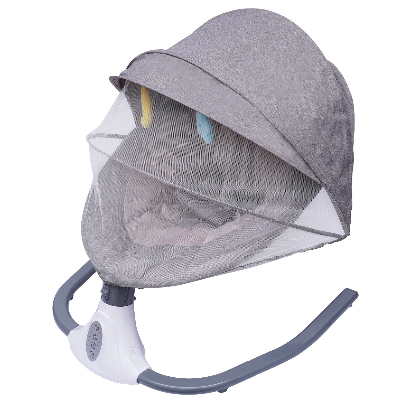 ELECTRIC SILENT SWING FOR BABIES WITH A LIFTING CAPACITY OF 20KG WITH BLUETOOTH FUNCTION