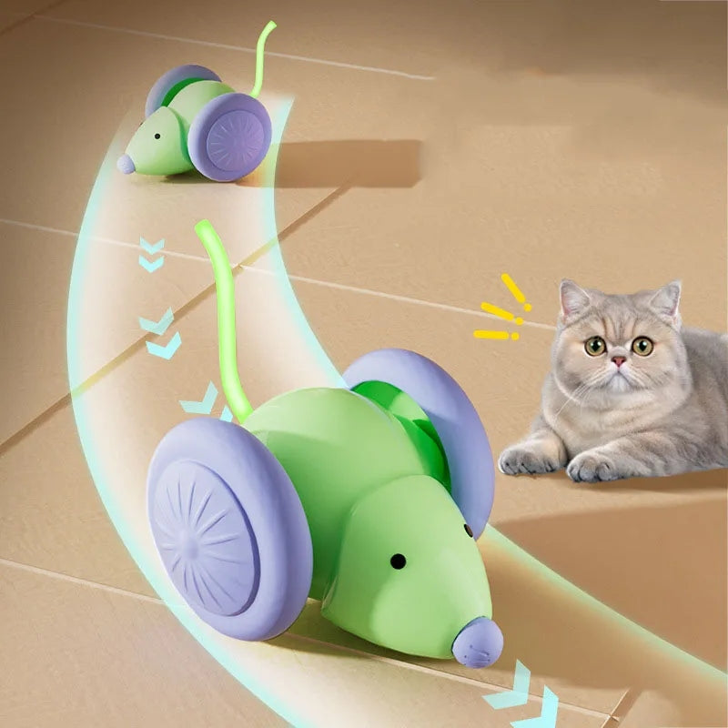 ELECTRIC SMART CAR MOUSE INTERACTIVE CAT TOY Brand no brand