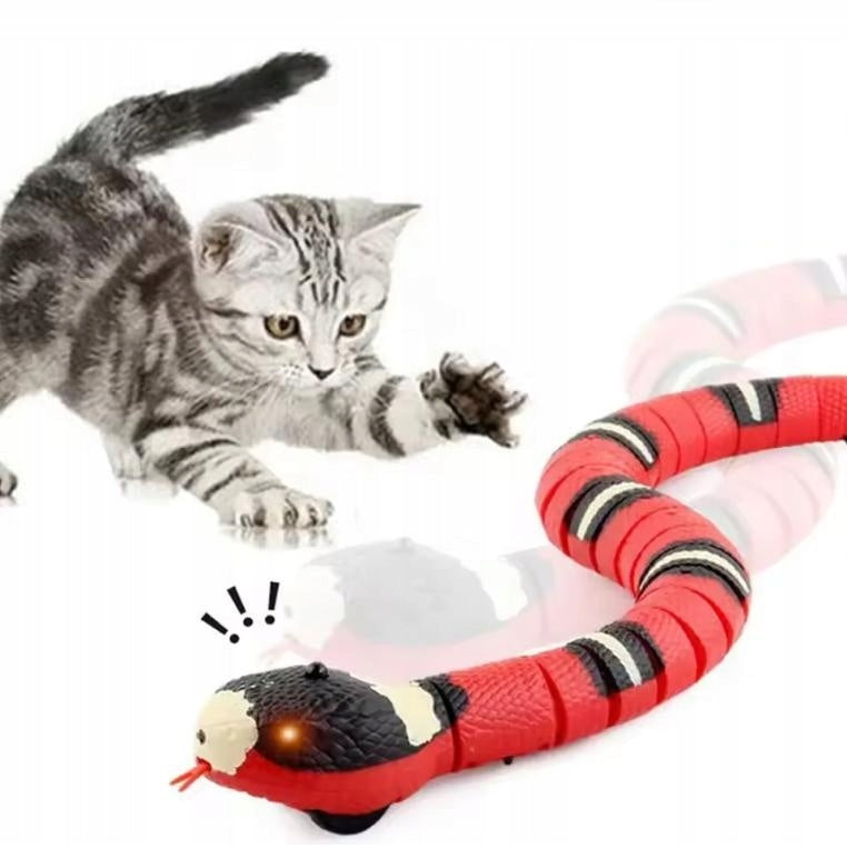 ELECTRIC SNAKE TOY INTERACTIVE FOR CAT INSTINCT STIMULATION 40CM