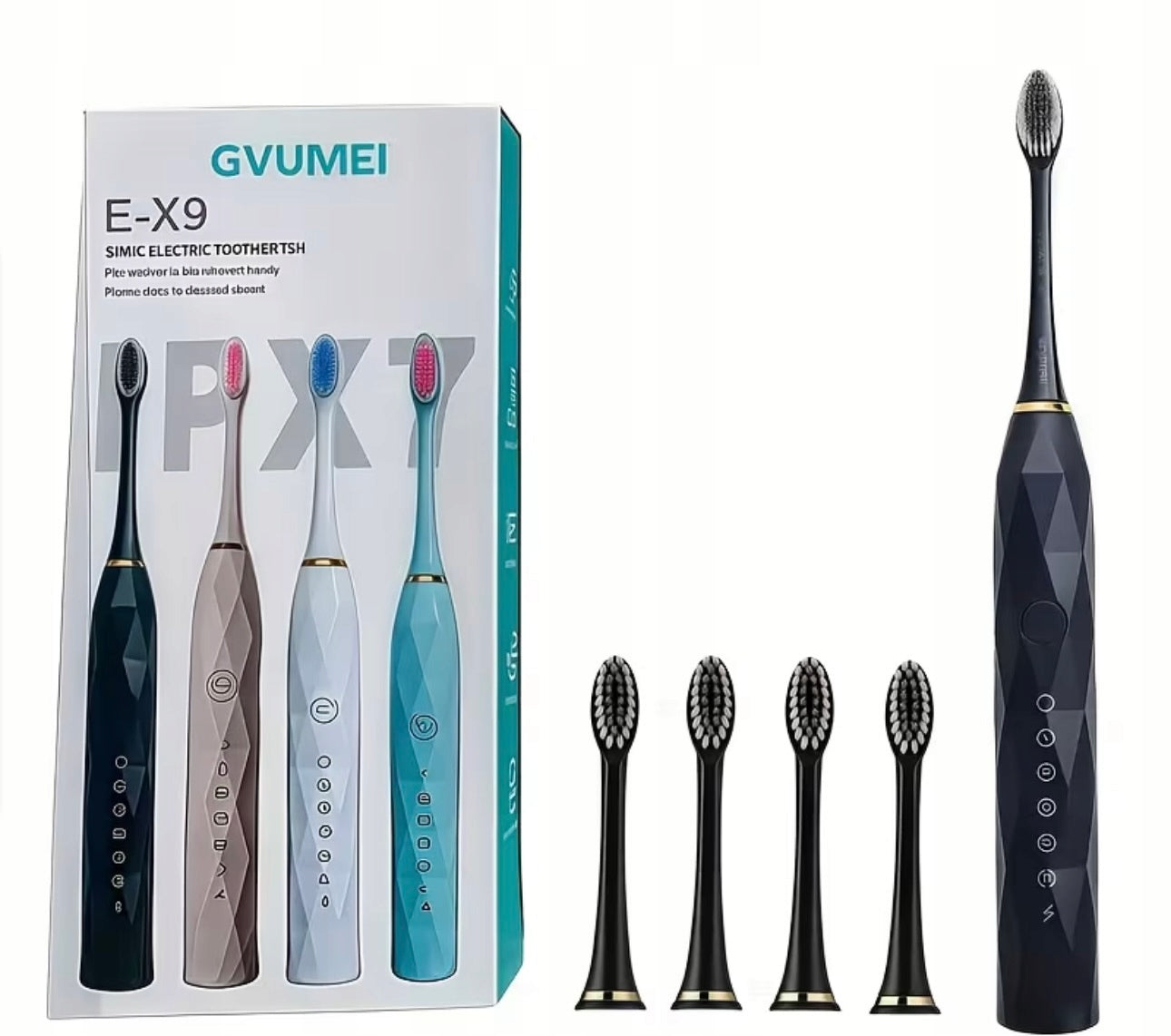 ELECTRIC SONIC TOOTHBRUSH BLACK 22 CM