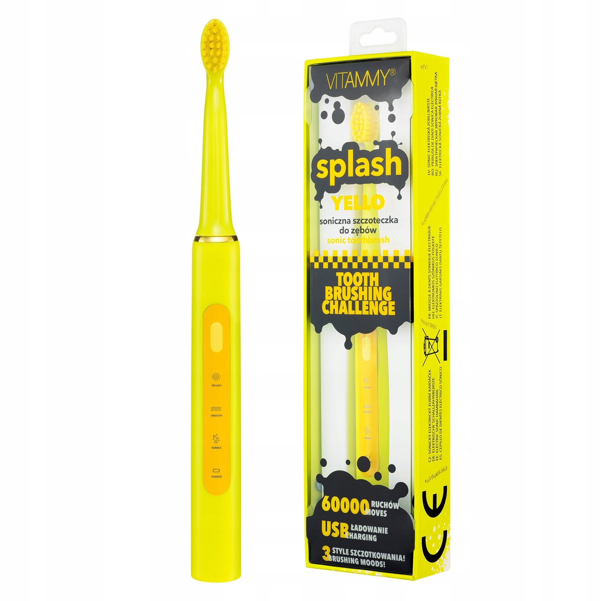 ELECTRIC SONIC TOOTHBRUSH FOR CHILDREN 8+ VITAMMY SPLASH USB Manufacturer code Splash