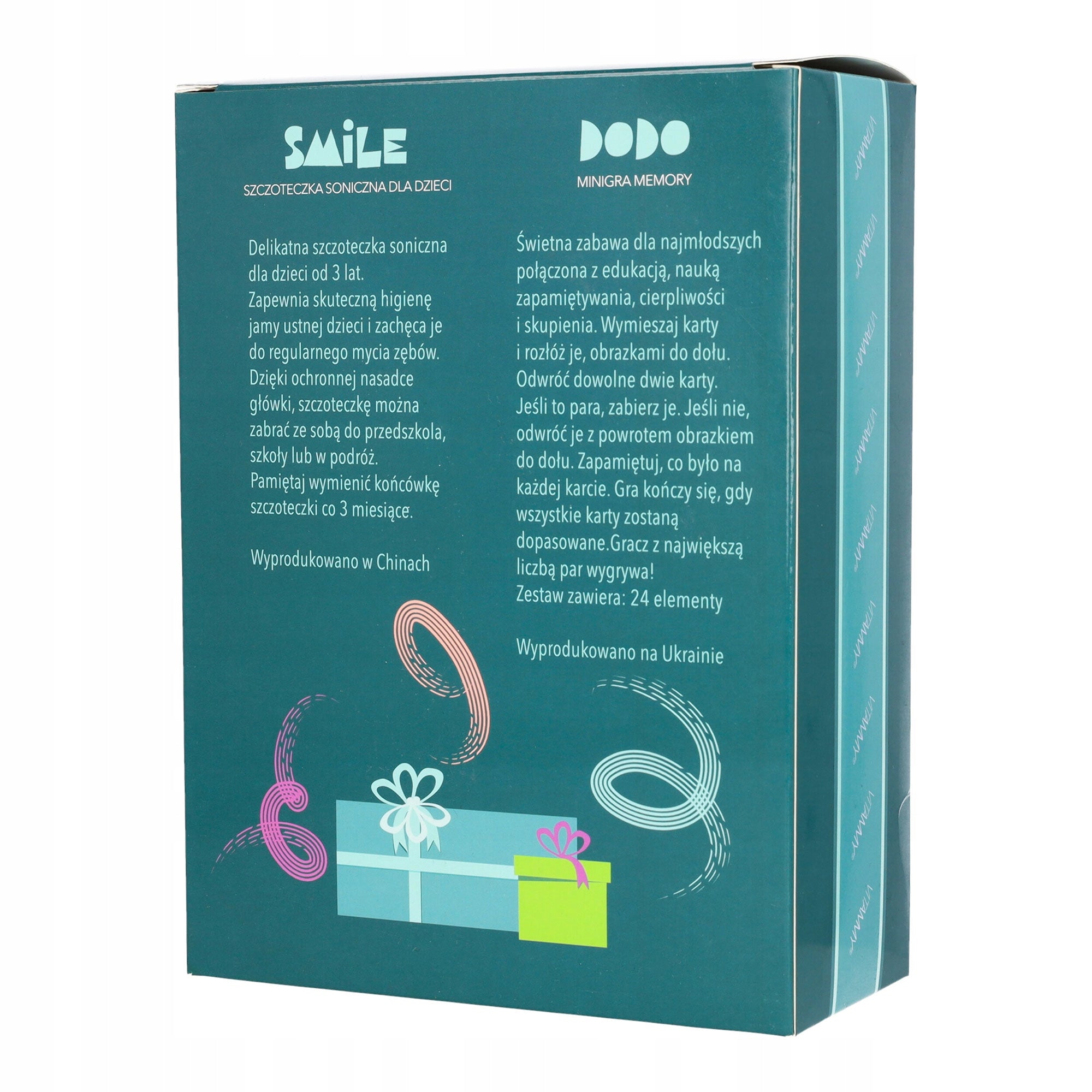 ELECTRIC SONIC TOOTHBRUSH FOR CHILDREN VITAMMY SMILE + FREEBIE GAME EAN (GTIN) 5901793640143