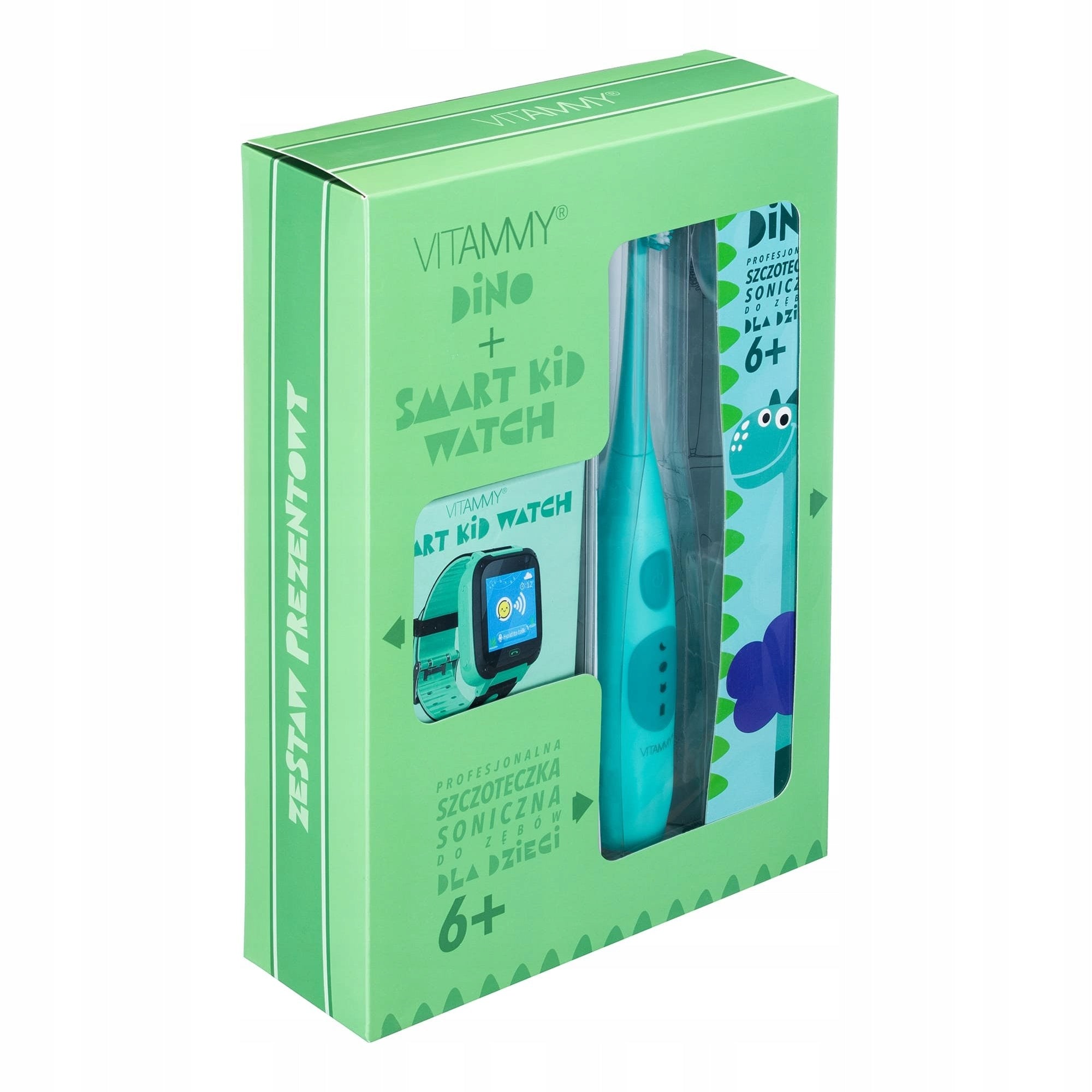 ELECTRIC SONIC TOOTHBRUSH FOR CHILDREN6+ VITAMMY DINO GIFT EAN (GTIN) 729920209590