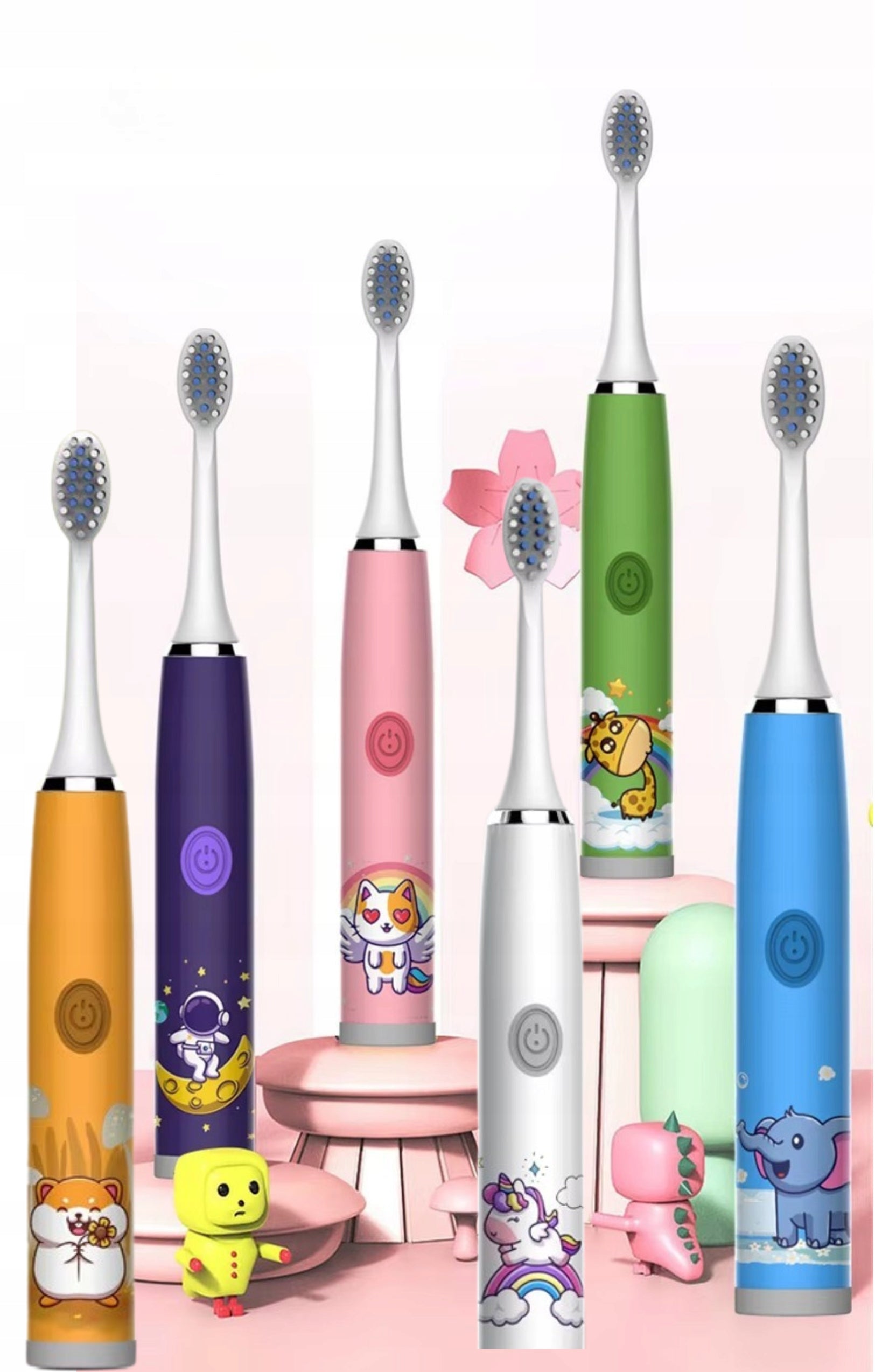 ELECTRIC SONIC TOOTHBRUSH FOR KIDS WITH TIPS PATTERNS Brand no brand