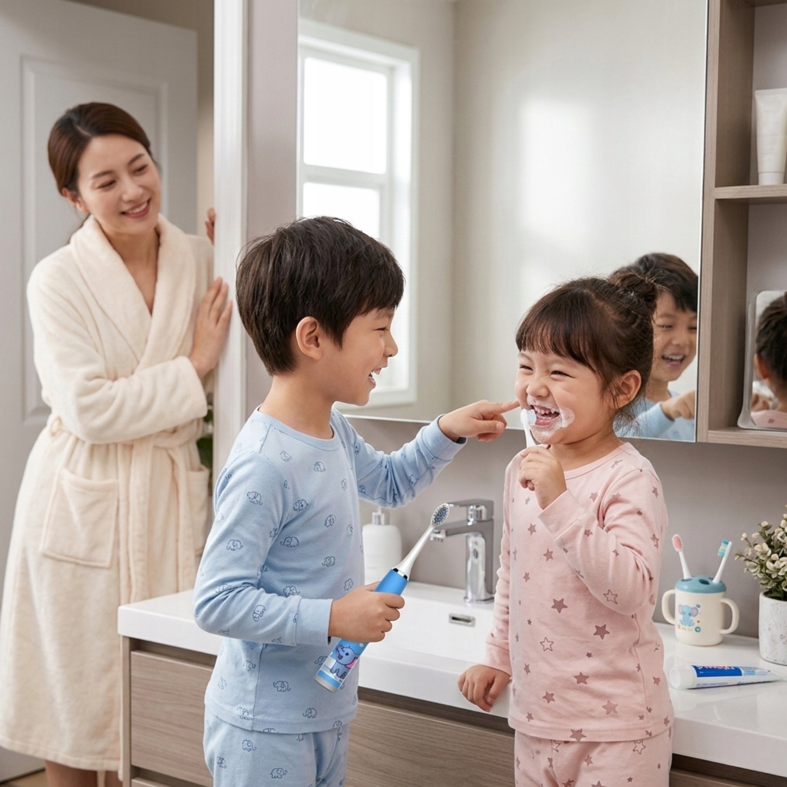 ELECTRIC SONIC TOOTHBRUSH FOR KIDS WITH TIPS PATTERNS Manufacturer code SZCZOTKA DO ZĘBÓW ELEKTRYCZNA DLA DZIECI