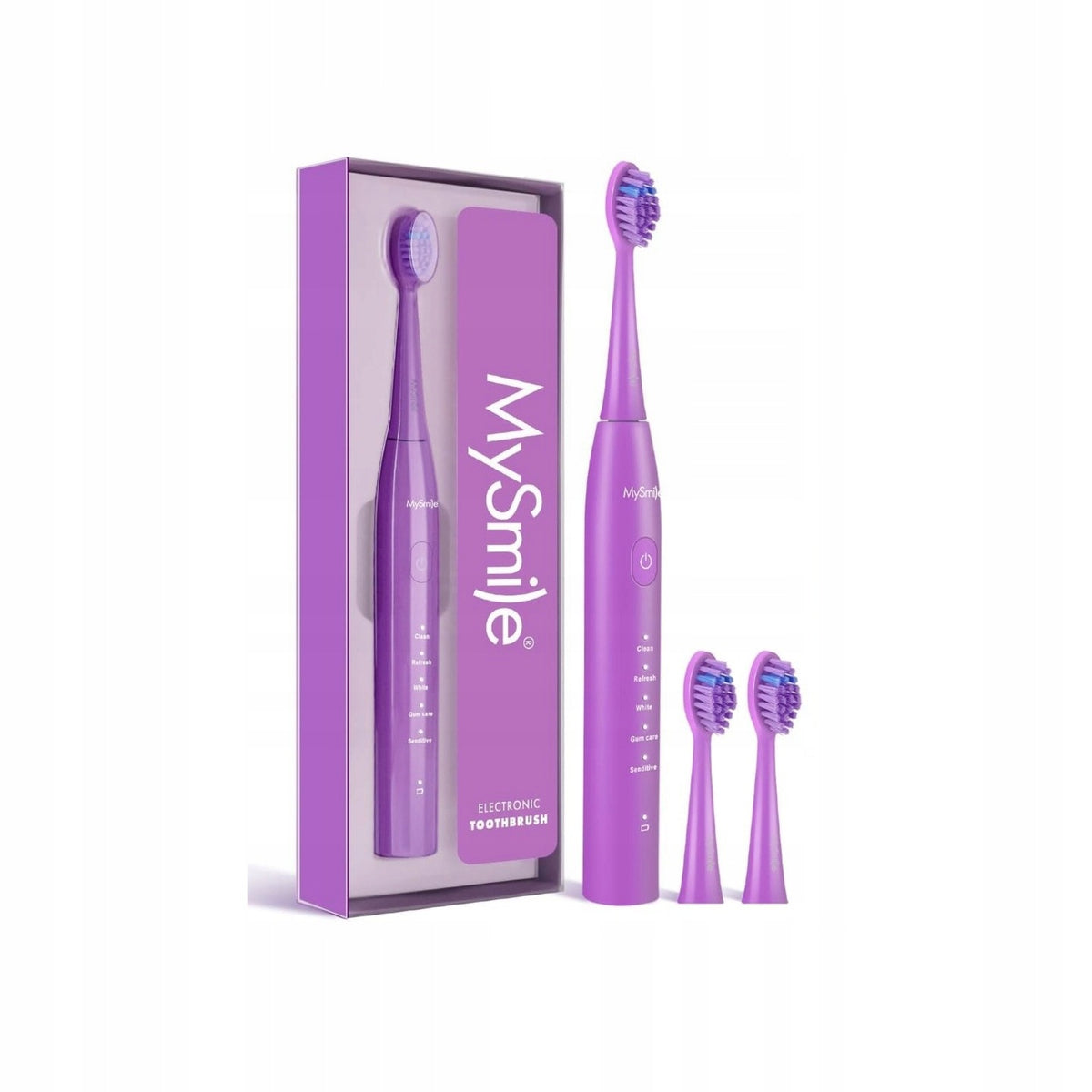ELECTRIC SONIC TOOTHBRUSH MYSMILE DY156 REPLACEABLE TIPS 3 PCS