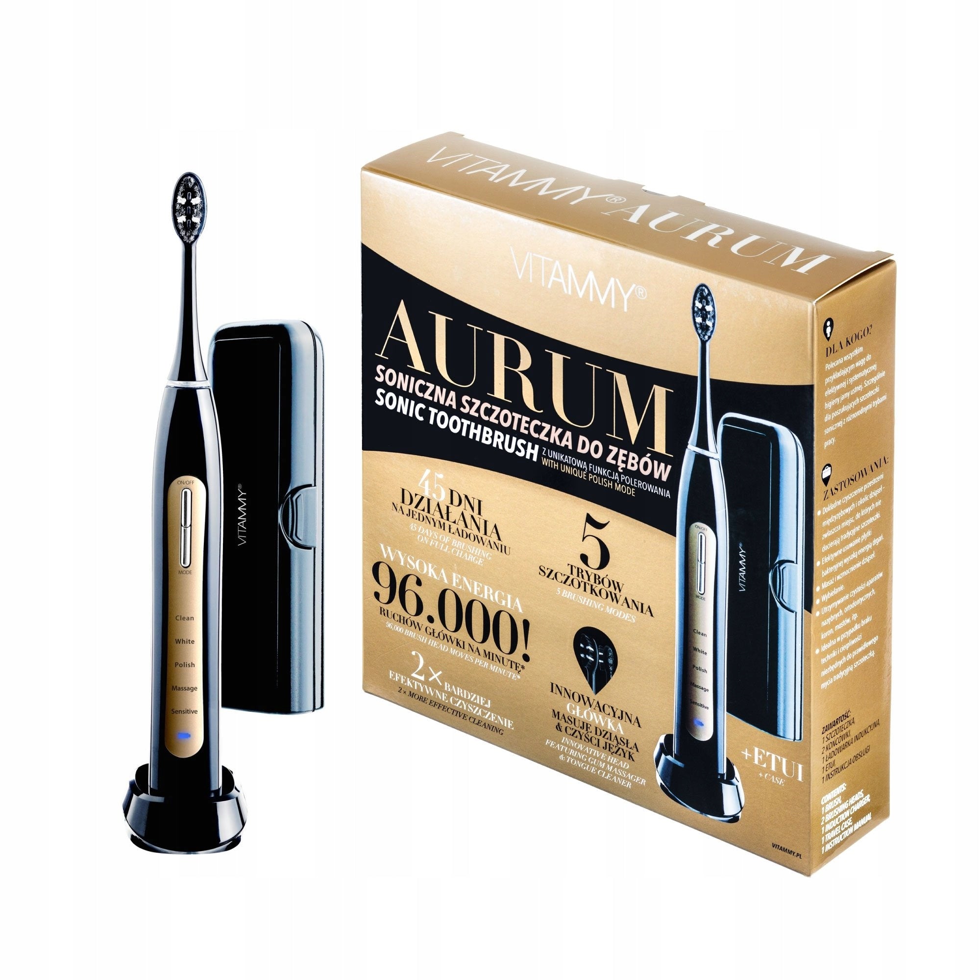 ELECTRIC SONIC TOOTHBRUSH VITAMMY Aurum Medical device no