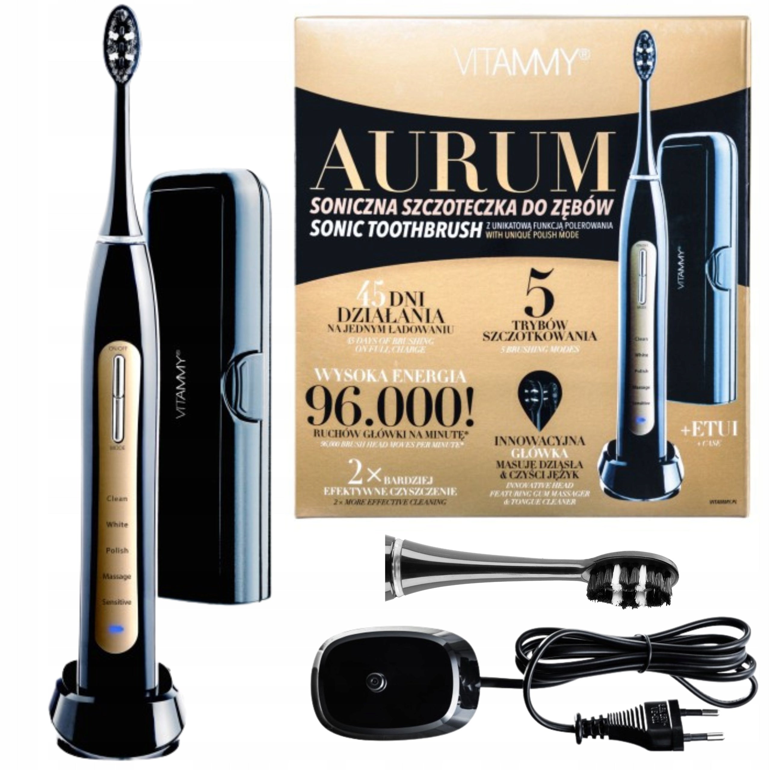 ELECTRIC SONIC TOOTHBRUSH VITAMMY Aurum