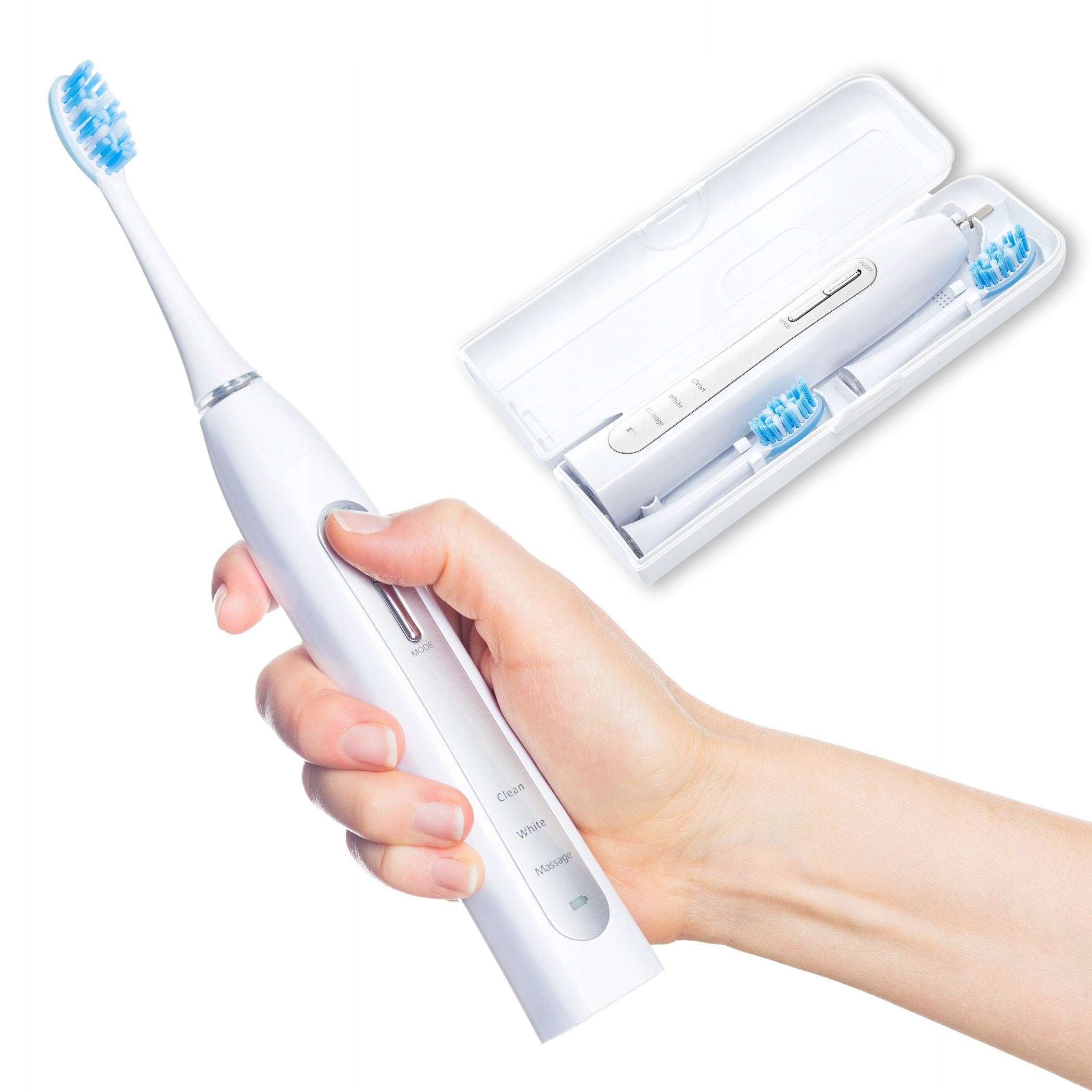ELECTRIC SONIC TOOTHBRUSH VITAMMY PEARL+ 2TIPS +ETUI Manufacturer code TOW009219