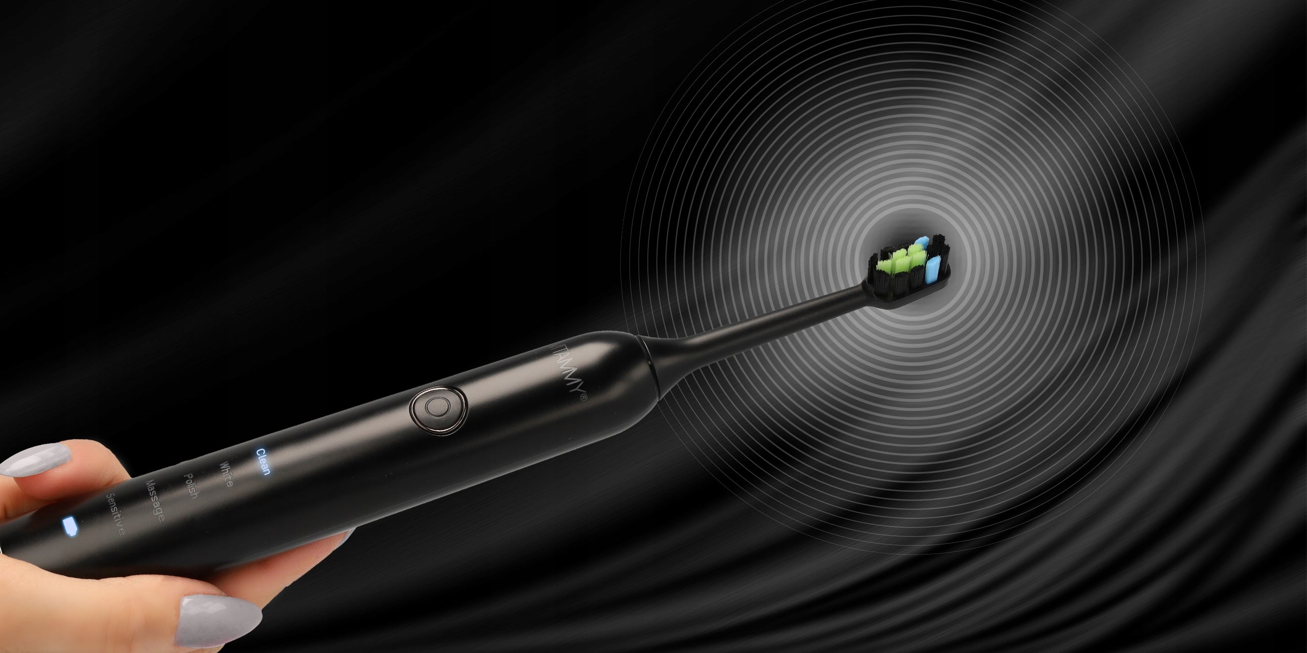 ELECTRIC SONIC TOOTHBRUSH VITAMMY SYMPHONY BLACK Manufacturer code TOW019456
